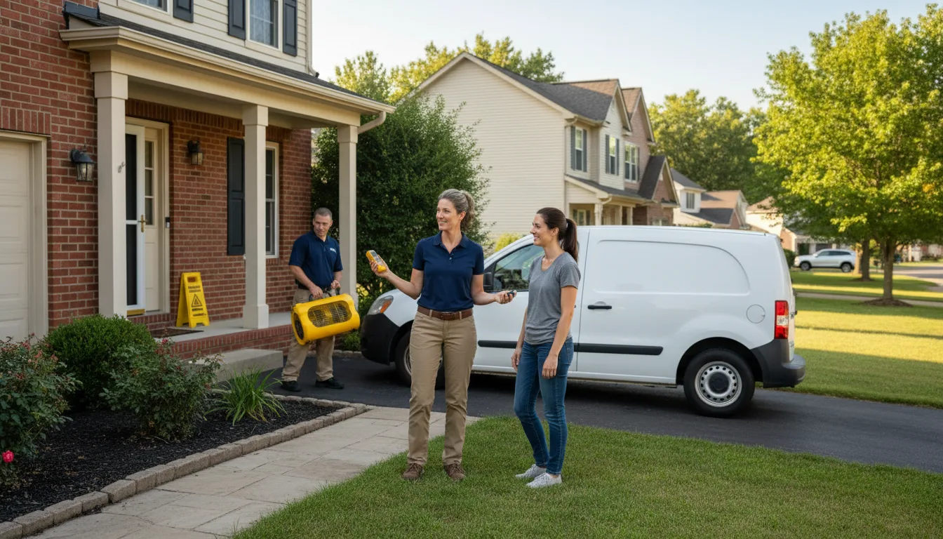 Water restoration image for Dehumidification And Cleanup Services in Isle Saint George, OH